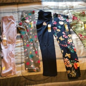 Bundle of girl leggings